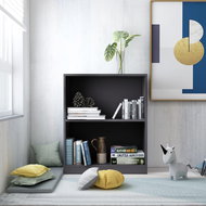 Bookcase gray 60 x 24 x 74.5 cm chipboard - Bookshelf