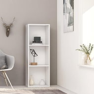 3-floor library white 40 x 30 x 114 cm chipboard - Bookshelf