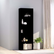 Bookcase with 5 shelves black 60 x 30 x 189 cm chipboard - Bookshelf
