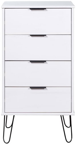 Komoda se zásuvkami bílá 45×39,5×90,3 cm masivní borovice 321121 - Komoda - Main image