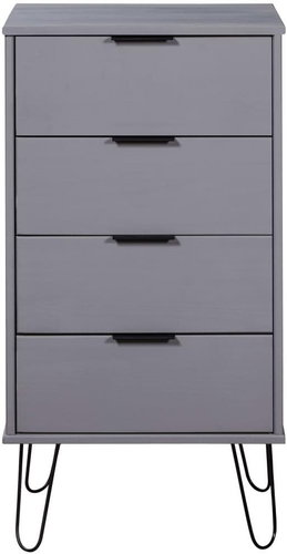Komoda se zásuvkami šedá 45×39,5×90,3 cm masivní borovice 321122 - Komoda - Main image