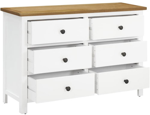 Komoda se zásuvkami 105×33,5×73 cm masivní dubové dřevo - Komoda - Main image