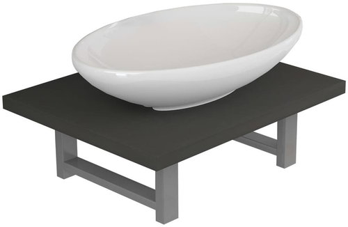 2-piece set of bathroom furniture ceramics grey 279315 - Bathroom Set - Main image