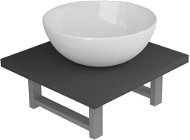 2-piece set of bathroom furniture ceramics grey 279316 - Bathroom Set