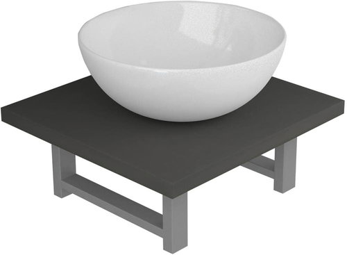 2-piece set of bathroom furniture ceramics grey 279316 - Bathroom Set - Main image