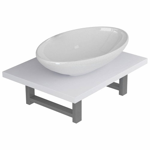 2-piece set of bathroom furniture ceramics white 279321 - Bathroom Set - Main image
