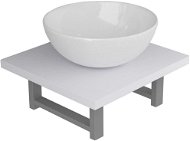2-piece set of bathroom furniture ceramics white 279323 - Bathroom Set