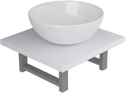 2-piece set of bathroom furniture ceramics white 279323 - Bathroom Set - Main image