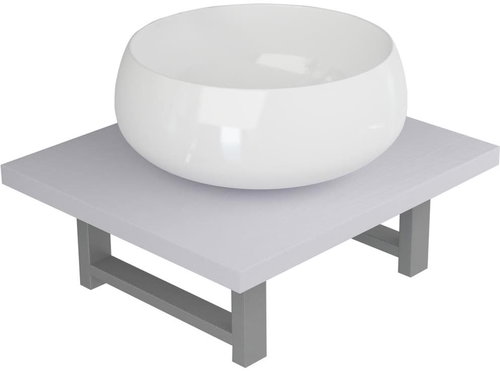 2-piece set of bathroom furniture ceramics white 279325 - Bathroom Set - Main image