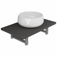 2-piece bathroom furniture set ceramic grey 279334 - Bathroom Set