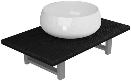 2-piece set of bathroom furniture ceramics black 279338 - Bathroom Set - Main image
