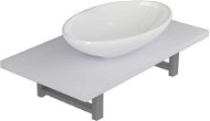 2-piece set of bathroom furniture ceramics white 279339 - Bathroom Set