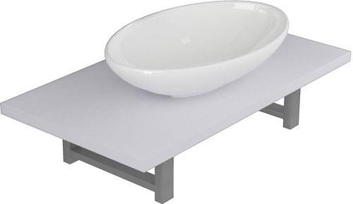 2-piece set of bathroom furniture ceramics white 279339 - Bathroom Set - Main image