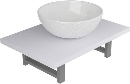 2-piece set of bathroom furniture ceramics white 279341 - Bathroom Set - Main image