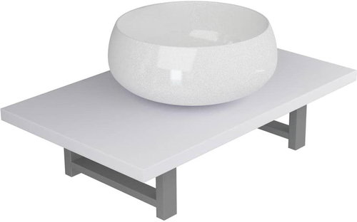 2-piece set of bathroom furniture ceramics white 279343 - Bathroom Set - Main image