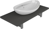 2-piece bathroom furniture set ceramic grey 279352 - Bathroom Set