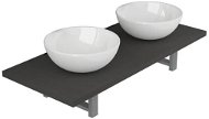 3-piece bathroom furniture set ceramic grey 279354 - Bathroom Set