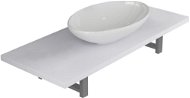 2-piece set of bathroom furniture ceramics white 279360 - Bathroom Set