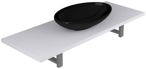 2-piece set of bathroom furniture ceramics white 279361 - Bathroom Set - Main image