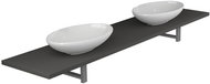 3-piece set of bathroom furniture ceramics grey 279390 - Bathroom Set