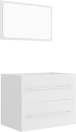 2-piece bathroom furniture set white chipboard 804827 - Bathroom Set