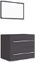 2-piece bathroom furniture set grey chipboard 804829 - Bathroom Set