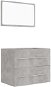 2-piece bathroom furniture set concrete grey chipboard 804831 - Bathroom Set