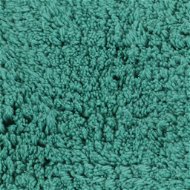 Set of bathroom mats 3 pieces textile turquoise - Bath Mat