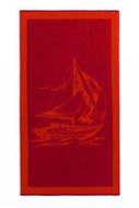 Soft Cotton Plážová osuška Sail 85 × 160 cm, tmavo červená - Osuška
