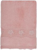 Osuška Soft Cotton Osuška Stella s krajkou 85 × 150 cm, růžová rose - Osuška