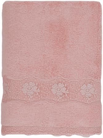 Soft Cotton Osuška Stella s krajkou 85 × 150 cm, růžová rose - Bath Towel - Main image