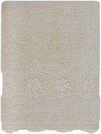 Soft Cotton Osuška Stella s krajkou 85 × 150 cm, krémová - Osuška