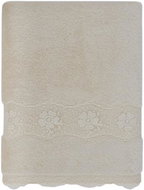 Soft Cotton Towel Stella with lace 50 × 100 cm, cream - Towel
