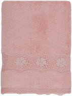 Soft Cotton Towel Stella with lace 50 × 100 cm, pink rose - Towel