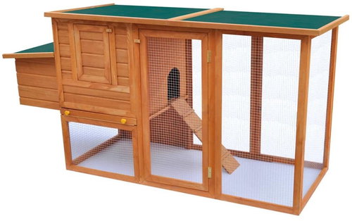 Garden Chicken Coop for Hens with 1 Wooden Cocoon - Henhouse - Main image