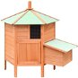 Chicken Coop 126 x 117 x 125cm Solid Pine and Fir Wood - Henhouse