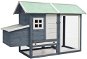 Cage for Chickens Grey 170 x 81 x 110cm Solid Pine and Fir - Bird Cage