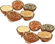 Coconut halves filled with bird feed 10 pcs 290 g - Bird Feed