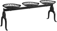 3-seater Bench 155cm Black Cast Iron - Garden Bench