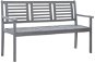 3-seater Garden Bench 150cm Grey Solid Eucalyptus - Garden Bench
