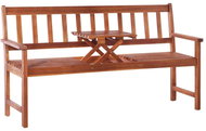 3-seater Garden Bench with Table 158cm Solid Acacia Brown - Garden Bench