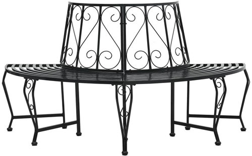 Round Bench around the Tree O 160cm Steel - Garden Bench - Main image