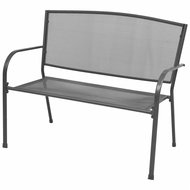 Garden Bench 108cm Steel and Anthracite Mesh - Garden Bench