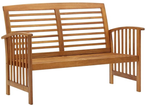 Garden Bench 119cm Solid Acacia Wood - Garden Bench - Main image