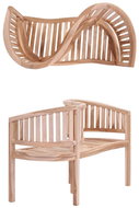 Garden Bench 120cm Solid Teak - Garden Bench