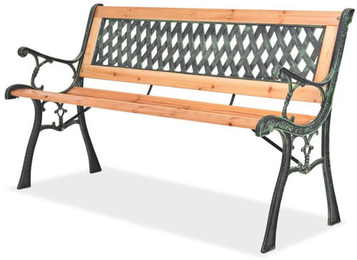 Garden Bench 122cm Wooden - Garden Bench - Main image