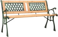 Garden Bench 122cm Cast Iron and Solid Fir Wood - Garden Bench