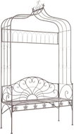 Garden Bench 122cm Iron Antique Brown - Garden Bench