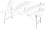 Garden Bench 150cm Steel White - Garden Bench