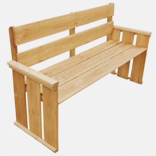 Garden Bench 160cm Impregnated Pine Wood - Garden Bench - Main image